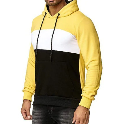 Men's Color Block Hoodie Casual Jacket