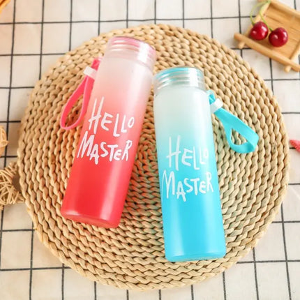 Frosted Glass Bottle with Gradient Design