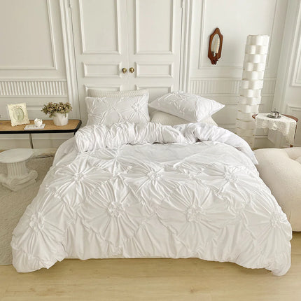 Bedding Set with Solid Color 3D Design