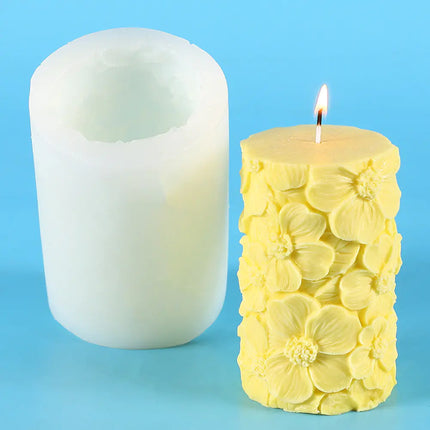 Cylindrical Aromatherapy Candle Silicone Mold Set