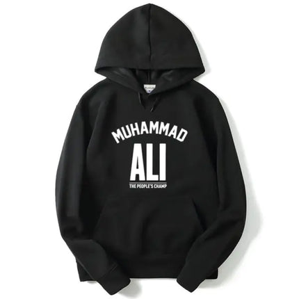 Men's Fleece Pullover Hoodie with Letter Print