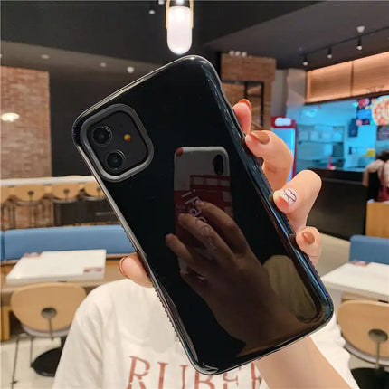 Mirror Small Waist Mobile Phone Case for Apple Devices