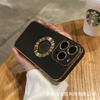 Hollow leather pattern-Black / iPhone 13Pro