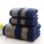 Blue / 2 * towel +1 bath towel