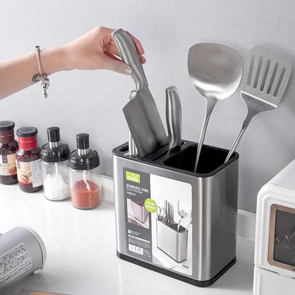 Stainless Steel Knife Holder for Kitchen Storage Wall-Mounted