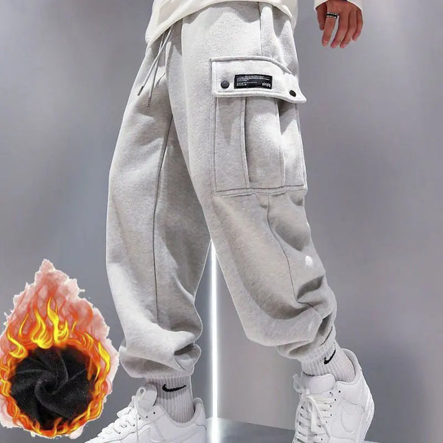 Men's Casual Loose Fit Autumn Winter Sports Pants