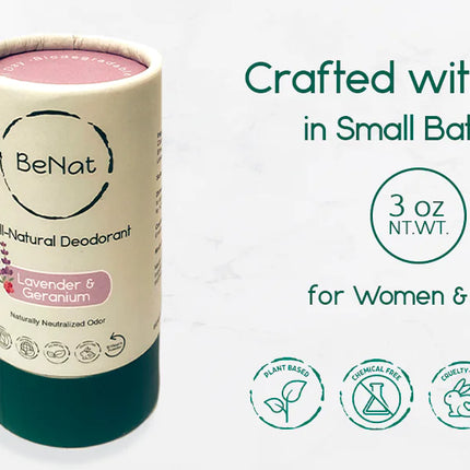 2-Pack All-Natural, Plastic-Free Deodorants