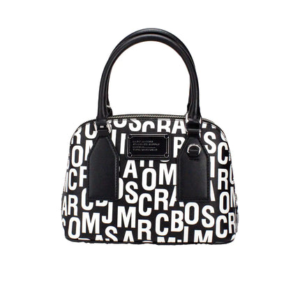Marc Jacobs Small Monogram Leather Dome Satchel Crossbody Bag