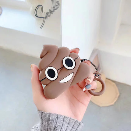 Apple Wireless Bluetooth Silicone Case - Funny Poop Design