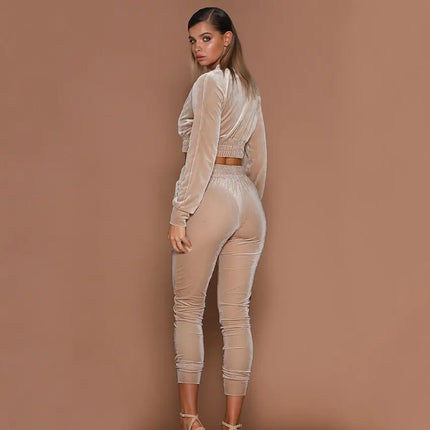 Fleece Cotton Women's Hoodie Set