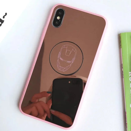 Color Reflective Plating Phone Case for iPhone XS Max