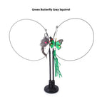Green Butterfly Gray Mouse / As Shown
