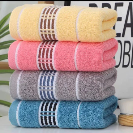 Embroidered Logo Cotton Face Towels