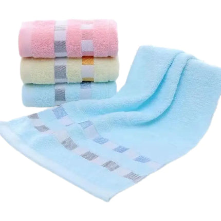 Embroidered Logo Cotton Face Towels