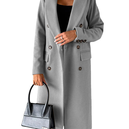 Double-Breasted Long Coat