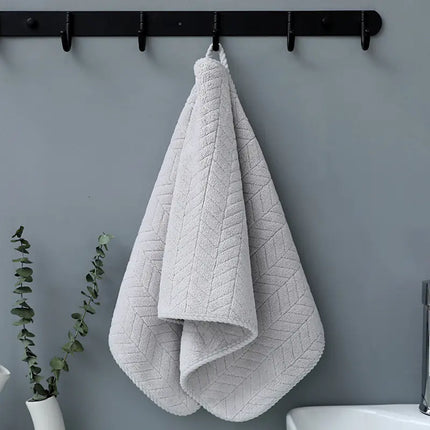 Thick Coral Fleece Face Towel with Custom Embroidery