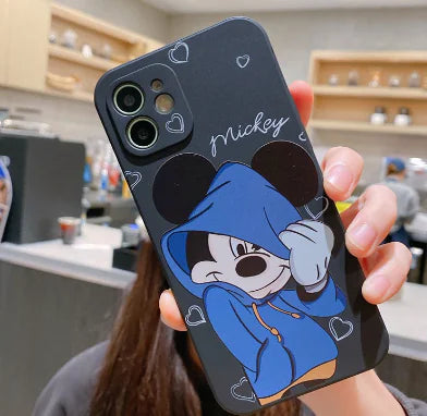 Cartoon Mickey & Minnie Phone Case for iPhone 13/14 Pro