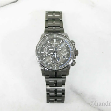 Citizen (AT4127-52H) Eco Drive Mens PCAT Gunmetal Stainless Steel Bracelet Watch