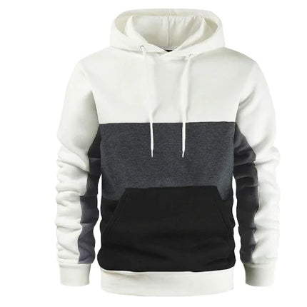 Men's Color Block Hoodie Casual Jacket