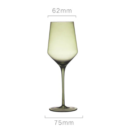 Colorful Lead-free Crystal Red Wine Glass for Banquets