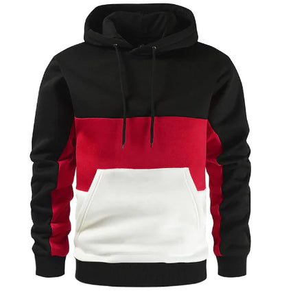 Men's Color Block Hoodie Casual Jacket