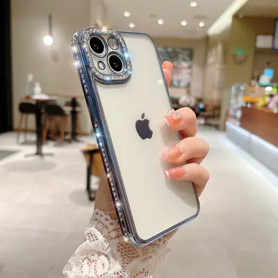 Diamond-Studded Phone Case for iPhone 15 Pro Max