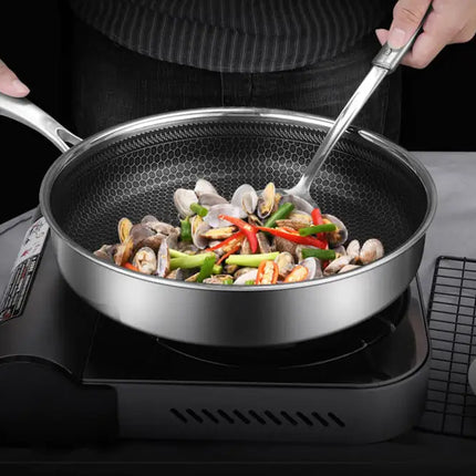 Non-Stick Stainless Steel Frying Pan