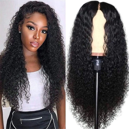 AA Hair Front Wig Womens Brazilian Human Long Curly Lace Wavy Hair Wigs