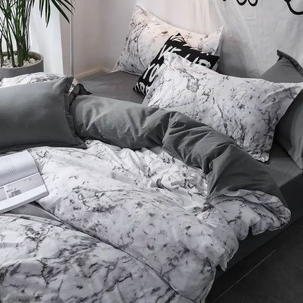 Cross-Border Home Textiles Bedding Set with Duvet & Pillow