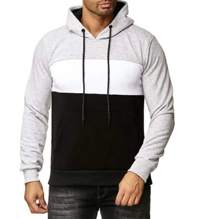 Men's Color Block Hoodie Casual Jacket