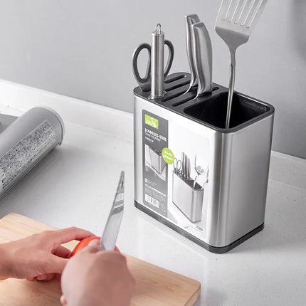 Stainless Steel Knife Holder for Kitchen Storage Wall-Mounted