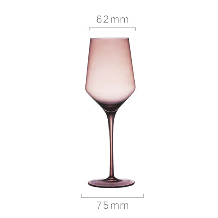 Colorful Lead-free Crystal Red Wine Glass for Banquets