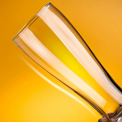 2pcs Large Capacity Lead-Free Glass Beer Mugs