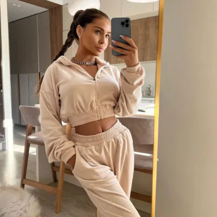 Women's Zip Hoodie 2-Piece Set