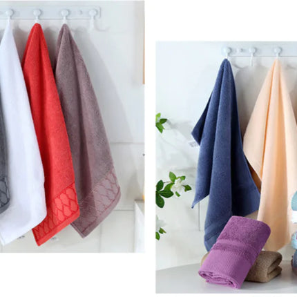 Thick Cotton Face Towels with Custom Logo (120g)