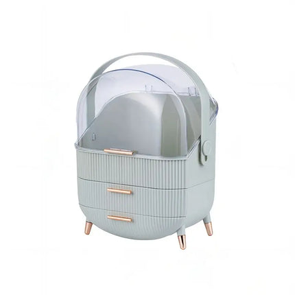 Large Capacity Handheld Cosmetic Organizer for Desktop