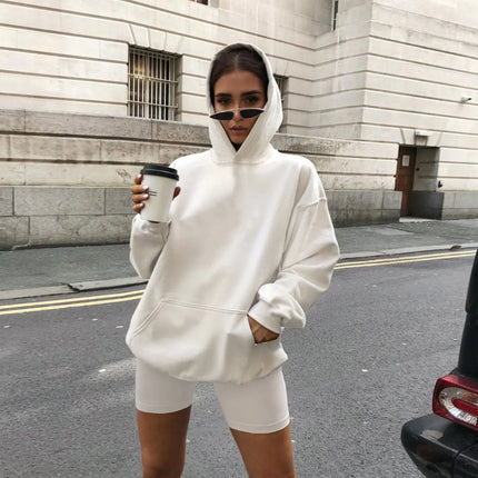 Women's Casual Summer Hoodie and Shorts Set