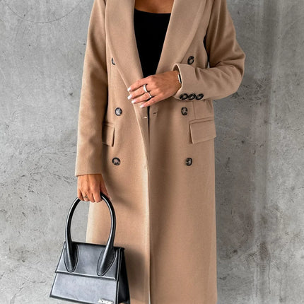 Double-Breasted Long Coat