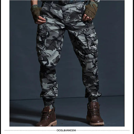 Slim Fit Stretchy Casual Pants for Men - Camouflage