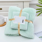 Light green / Bath towel 140*70 + towel 75*35