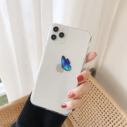 Blue Butterfly Phone Case for iPhone 11 Pro Max & More