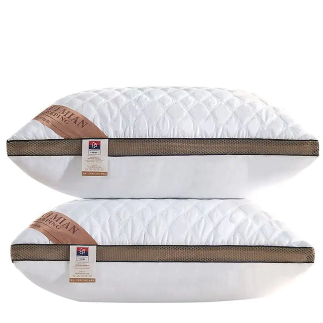 Three-Dimensional White Cotton Pillow