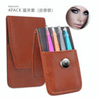 4pack eyebrow sleeve (leather bag)