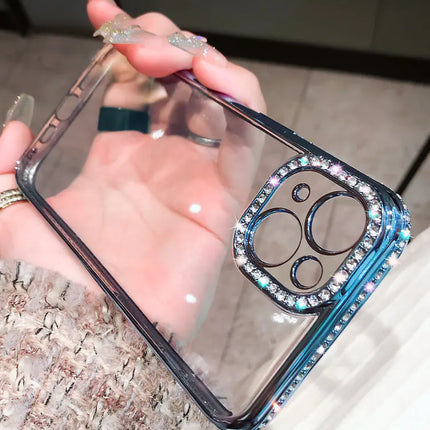 Diamond-Studded Phone Case for iPhone 15 Pro Max